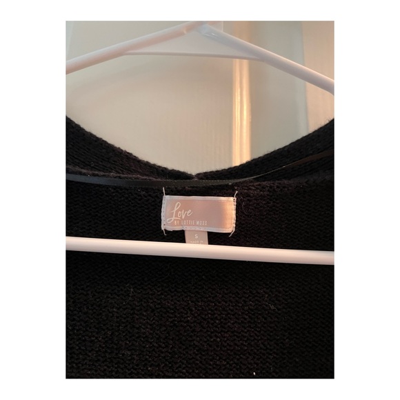 Black Buttoned Cardigan - Picture 2 of 4